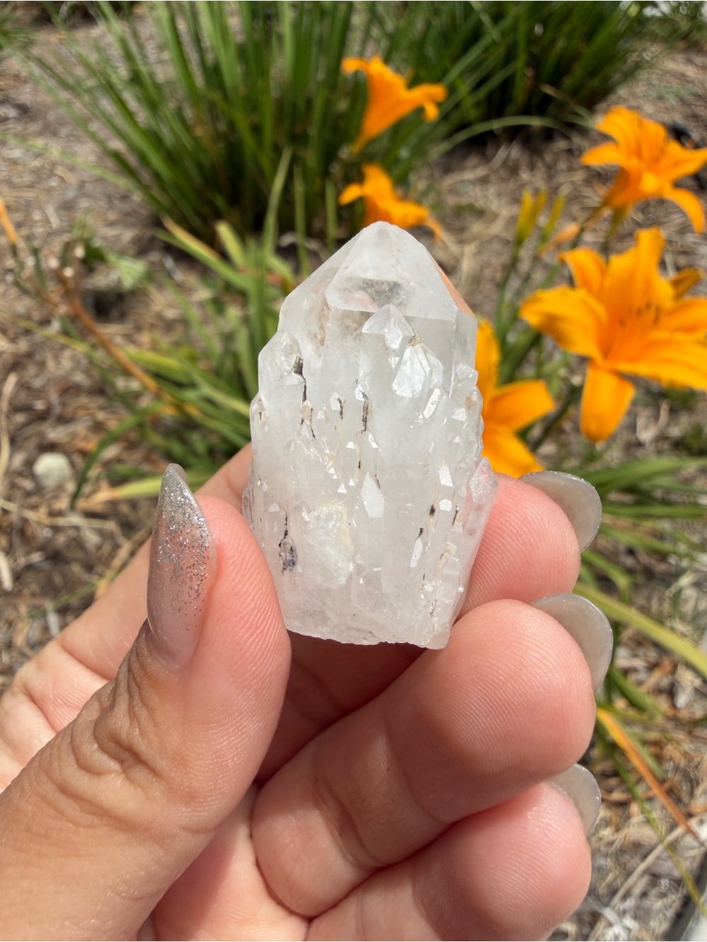 Natural Madagascar Pineapple Quartz Cluster | Raw Candle Quartz Specimen,A609